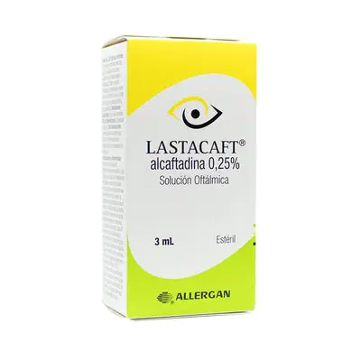Lastacaft 0,25 % solución oftálmica en gotas, frasco de 3 ml