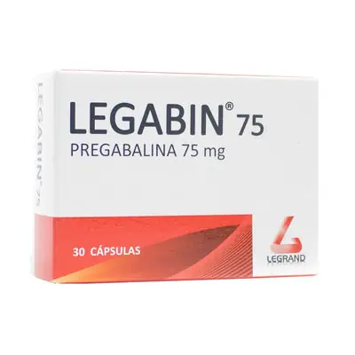 Legabin cápsulas 75 mg caja x 30 unidades