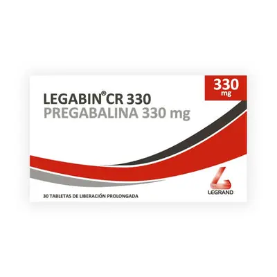 Legabin CR tabletas 330 mg caja x 30 unidades