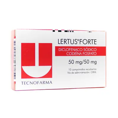 Lertus Forte 50 mg comprimidos, caja x 10 unidades