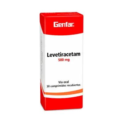 Levetiracetam Genfar tabletas 500 mg, caja x 30 unidades