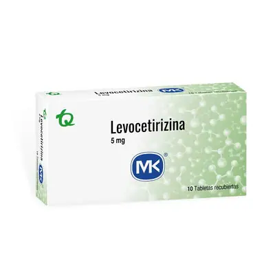 Levocetirizina diclorhidrato Mk tabletas 5 mg caja x 10 unidades