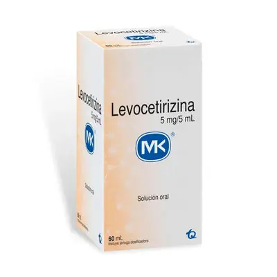 Levocetirizina Mk solución 5 mg/5 ml frasco 60 ml