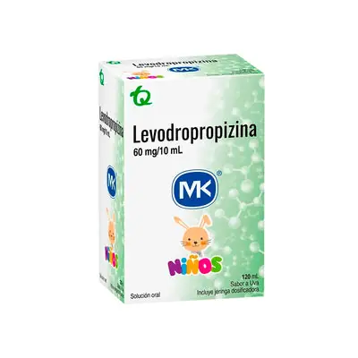 Levodropropizina Mk jarabe 60 mg/10 ml uva frasco 120 ml