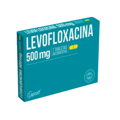 Levofloxacina 500 mg caja x 7 tabletas Laproff