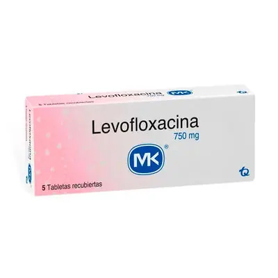 Levofloxacina Mk tabletas 750 mg caja x 5 unidades