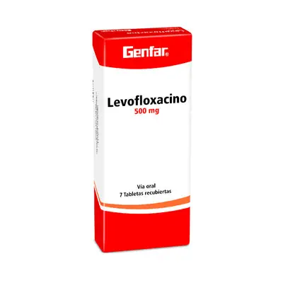 Levofloxacino Genfar tabletas 500 mg, caja x 14 unidades