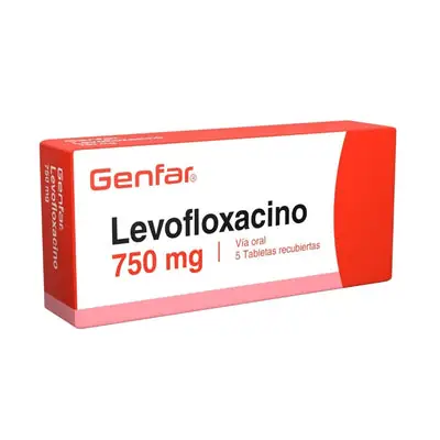 Levofloxacino Genfar tabletas 750 mg, caja x 5 unidades