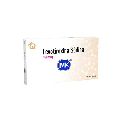 Levotiroxina 150 mcg caja x 30 tabletas MK