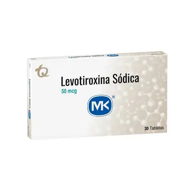 Levotiroxina 50 mcg caja x 30 tabletas MK