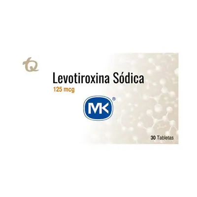 Levotiroxina Mk tabletas 125 mcg caja x 30 unidades