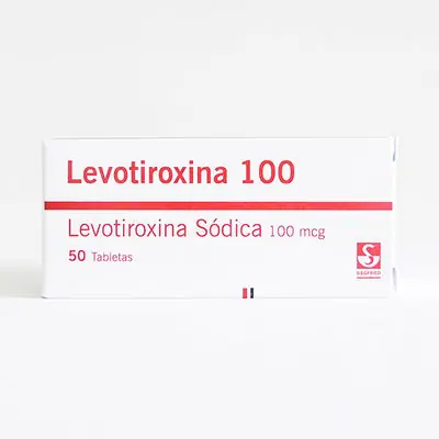 Levotiroxina tabletas 100 mcg caja x 50 unidades