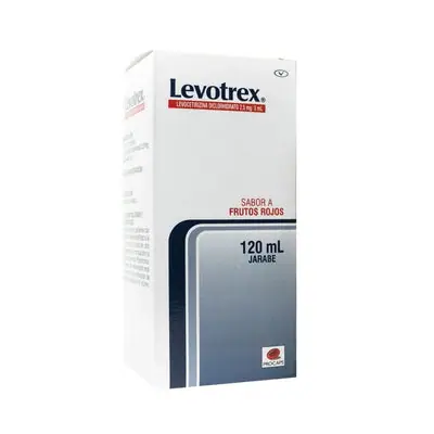 Levotrex jarabe 2.5 mg, frasco de 120 ml