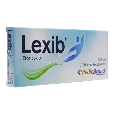 Lexib tabletas 120 mg caja x 7 unidades