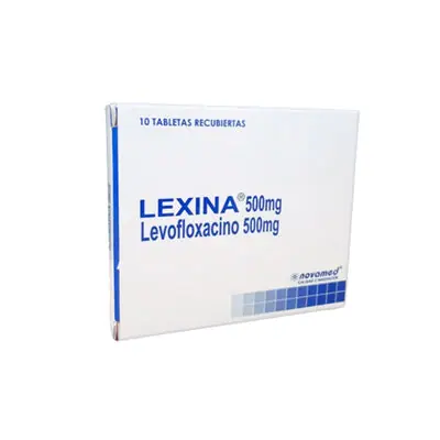 Lexina levofloxacina tabletas 500 mg, caja x 7 unidades