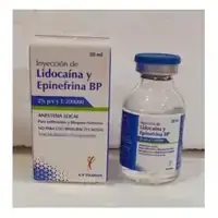 Lidocaína 2 % con epinefrina (20 mg/0.005 mg por ml) solución inyectable vial 50 ml