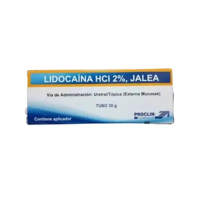 Lidocaína HCl jalea 2 % tubo x 30 g
