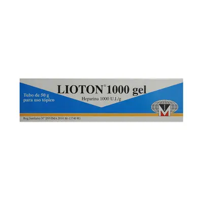 Lioton gel 1000 mg caja x 50 g