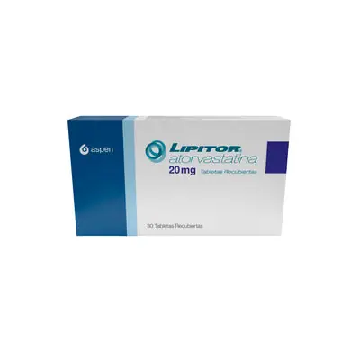 Lipitor 20 mg tabletas, caja x 30 unidades