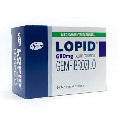Lopid tabletas 600 mg, caja x 20 unidades