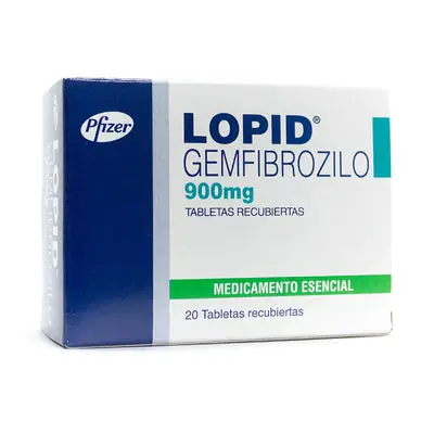 Lopid tabletas 900 mg, caja x 20 unidades