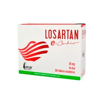Losartán 50 mg, caja x 300 tabletas