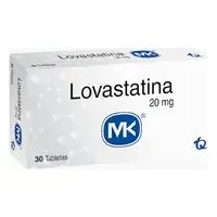 Lovastatina 20 mg, caja x 300 tabletas