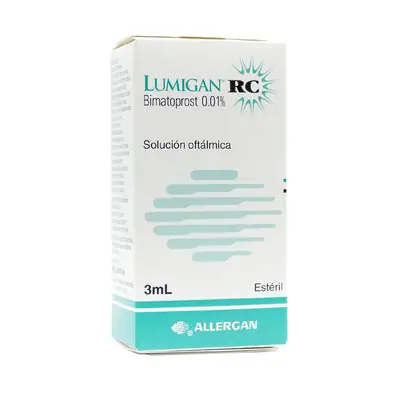 Lumigan RC 0,01 % solución oftálmica en gotas, frasco de 3 ml