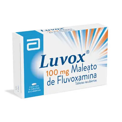 Luvox fluvoxamina 100 mg, caja x 15 tabletas