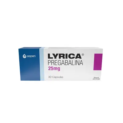 Lyrica 25 mg cápsulas, caja x 30 unidades