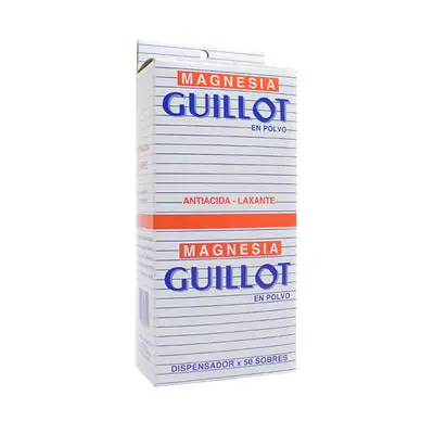 Magnesia Guillot sobres caja x 50 unidades