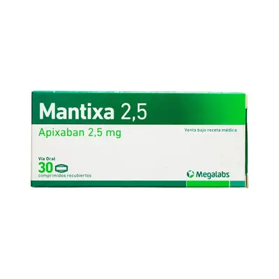 Mantixa tabletas 2.5 mg, caja x 30 unidades