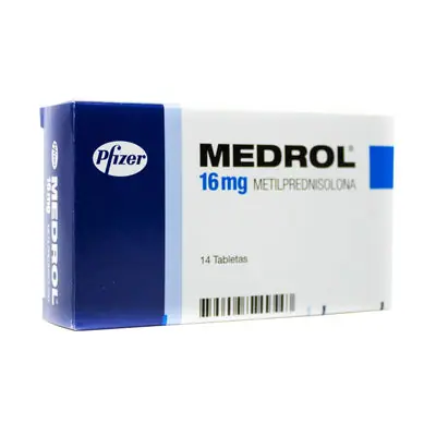 Medrol tabletas 16 mg, caja x 14 unidades