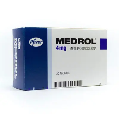 Medrol tabletas 4 mg, caja x 30 unidades