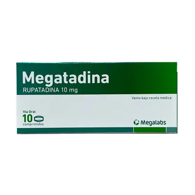 Megatadina tabletas 10 mg, caja x 10 unidades