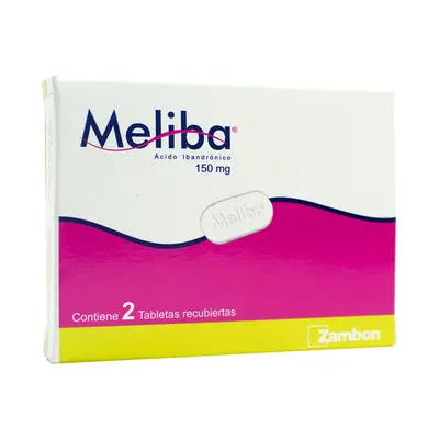 Meliba tabletas 150 mg Zambon, caja x 2 unidades