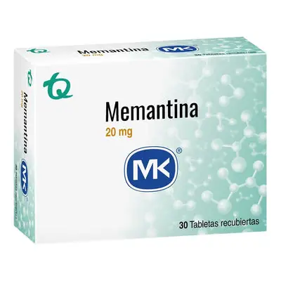 Memantina MK 20 mg tabletas, caja x 30 unidades