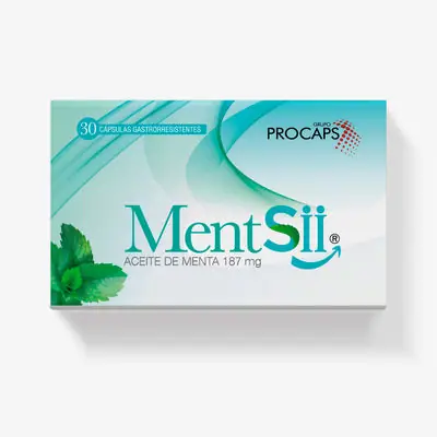Mentsii cápsulas 187 mg caja x 30 unidades