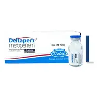 Meropenem 1 g caja x 10 viales Deltapem