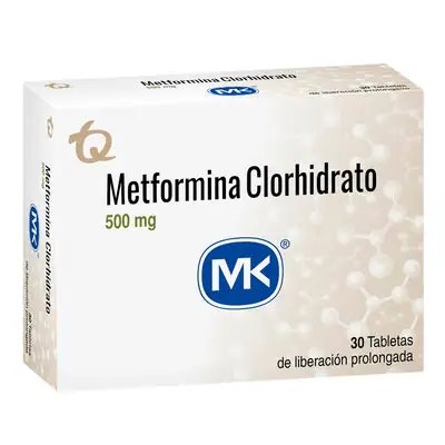 Metformina MK tabletas LP 500 mg, caja x 30 unidades
