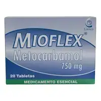Metocarbamol 750 mg caja x 20 tabletas Mioflex