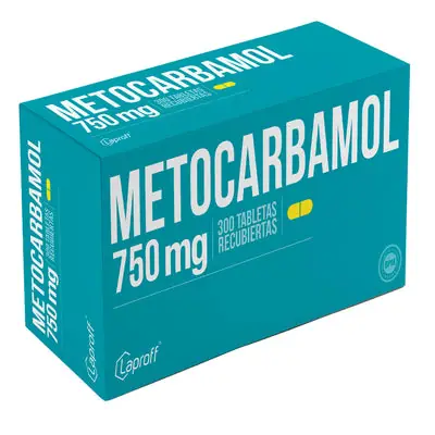 Metocarbamol 750 mg, caja x 300 tabletas