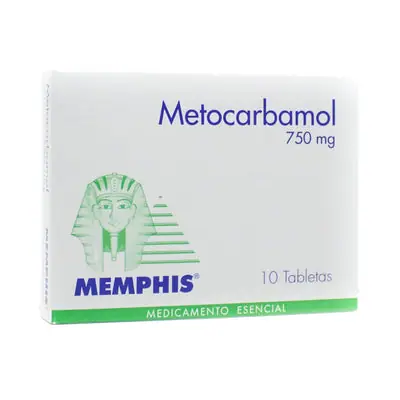 Metocarbamol 750 mg Memphis tabletas caja x 10 unidades