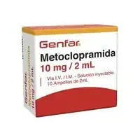 Metoclopramida 10 mg/2 ml caja x 100 ampollas