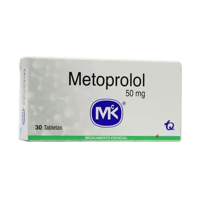 Metoprolol 50 mg caja x 30 tabletas Memphis