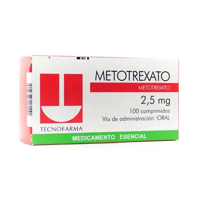 Metotrexato 2.5 mg comprimidos, caja x 100 unidades
