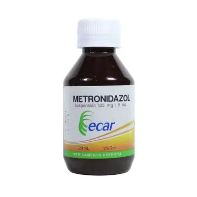 Metronidazol Ecar suspensión 125 mg, frasco 120 ml