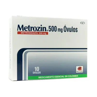 Metrozin Óvulos 500 mg caja x 10 unidades