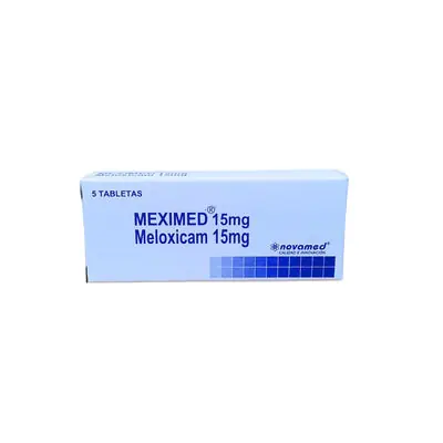 Meximed tabletas 15 mg, caja x 5 unidades