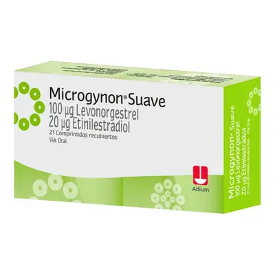 Microgynon Suave grageas, caja x 21 unidades